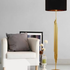 Nowoczesna Lampa Podłogowa Lorenzo Złota Glamour