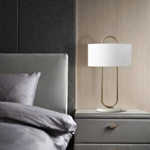 Klasyczna Lampa Stołowa Mira Złota Glamour