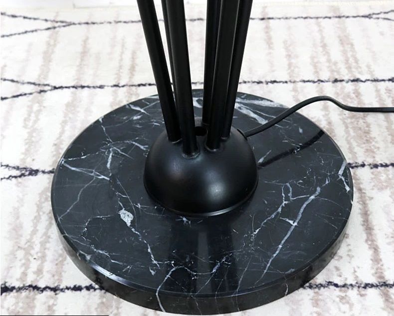 Klasyczna Metalowa Lampa Podłogowa Alfi Marmur - obrazek 6