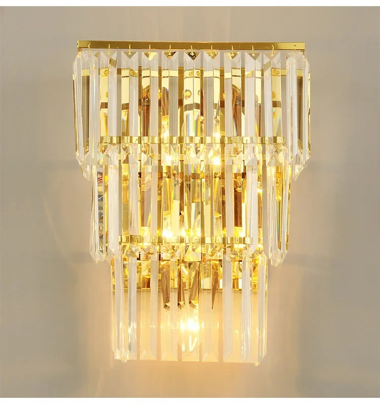 Nowoczesna Kryształowa Lampa Ścienna Lester Kinkiet Glamour - obrazek 9