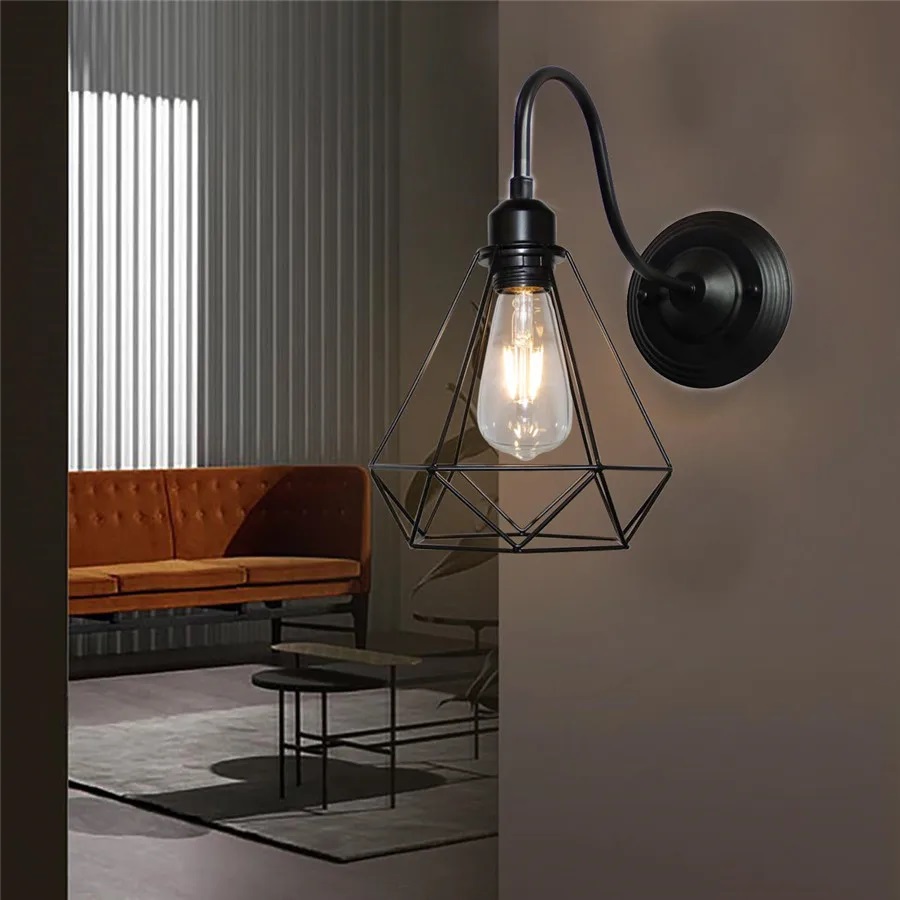 Nowoczesna Skandynawska Lampa Ścienna Byron Diament Kinkiet Loft - obrazek 3