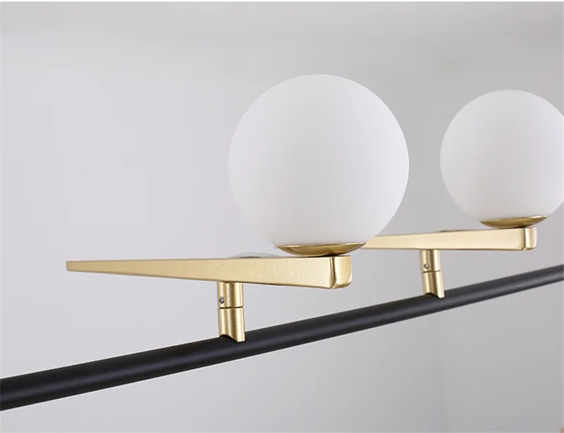 Nowoczesna Metalowa Lampa Wisząca Yanzi Nad Stół Czarna - obrazek 7