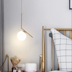 Nowoczesna Lampa Wisząca Aurelia Kula Świetlna Złota