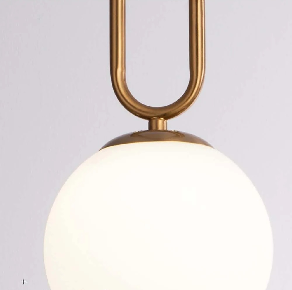 Nowoczesna Lampa Wisząca Aurelia Kula Świetlna Złota - obrazek 4