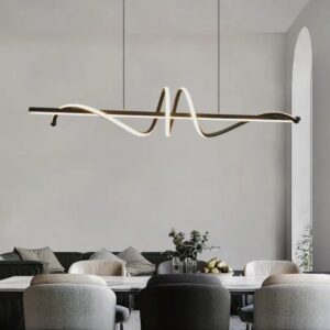 Nowoczesna Skandynawska Lampa Wisząca Serpent Nad Stół Loft