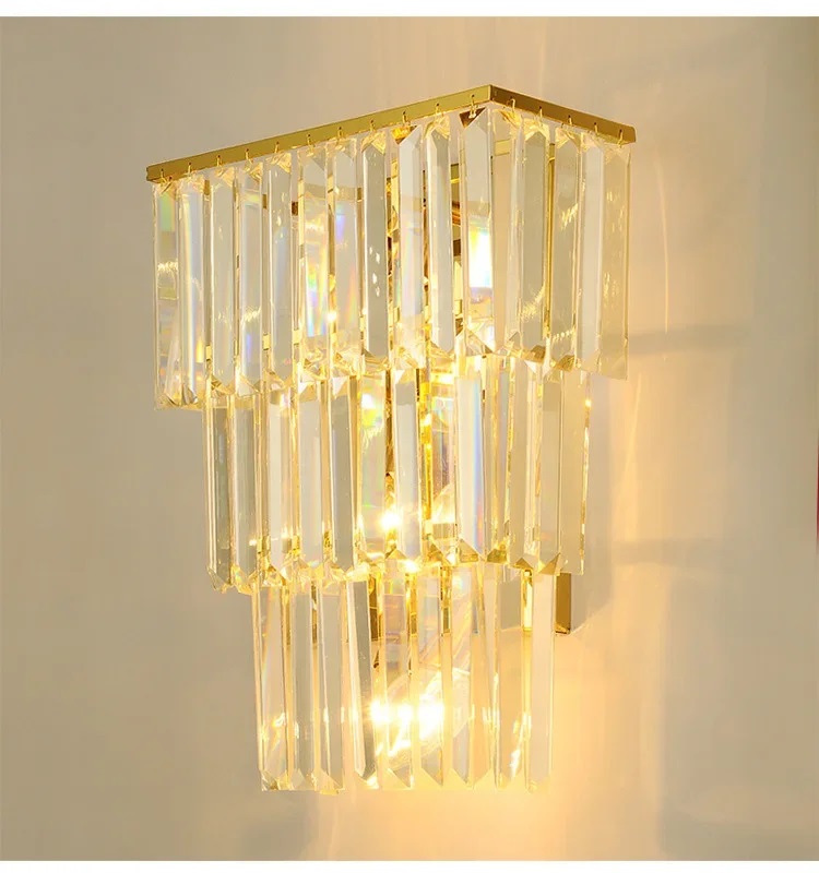 Nowoczesna Kryształowa Lampa Ścienna Lester Kinkiet Glamour - obrazek 10