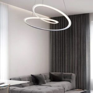 Nowoczesna Metalowa Lampa Wisząca Kepler Minor LED Taśma