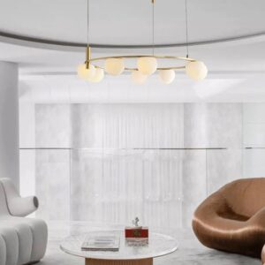 Nowoczesna Szklana Lampa Wisząca Miira Żyrandol Kule