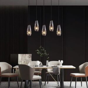 Nowoczesna Szklana Lampa Wisząca Galaxy Złota