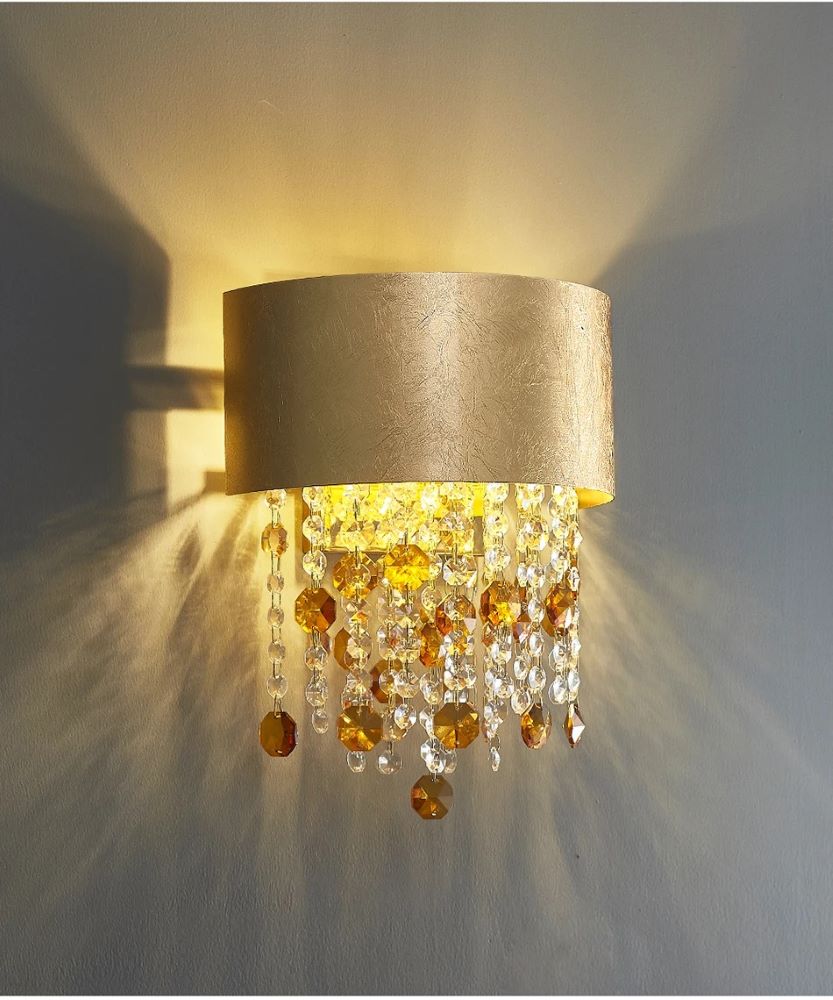 Nowoczesna Kryształowa Lampa Ścienna Masiero Ola Kinkiet Glamour - obrazek 6