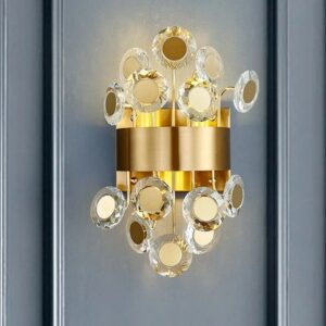 Nowoczesna Szklana Lampa Ścienna Avant Kinkiet Glamour