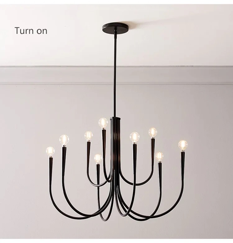 Nowoczesna Skandynawska Lampa Sufitowa Snoob Żyrandol - obrazek 10