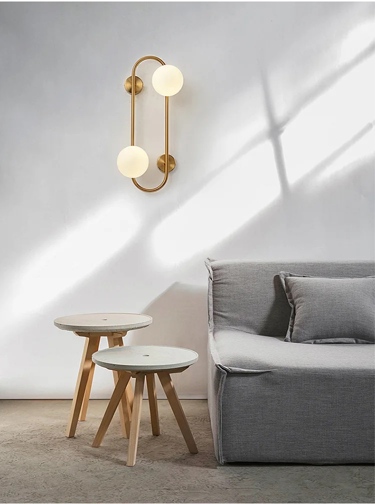 Nowoczesna Lampa Ścienna Yango Kinkiet Szklane Kule - obrazek 4