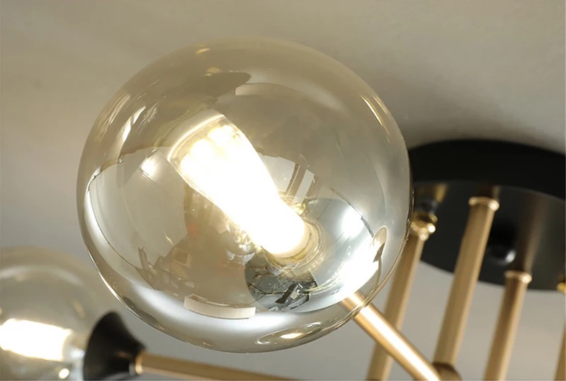 Nowoczesna Szklana Lampa Sufitowa Dallas Żyrandol - obrazek 7