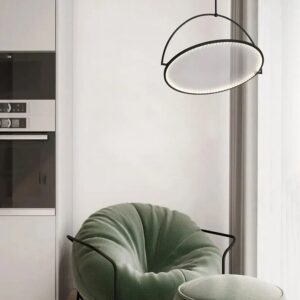 Nowoczesna Skandynawska Obrotowa Lampa Wisząca RING Loft