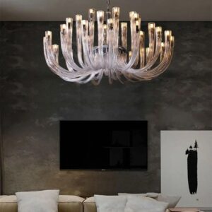 Nowoczesna Szklana Lampa Wisząca California Żyrandol Glamour