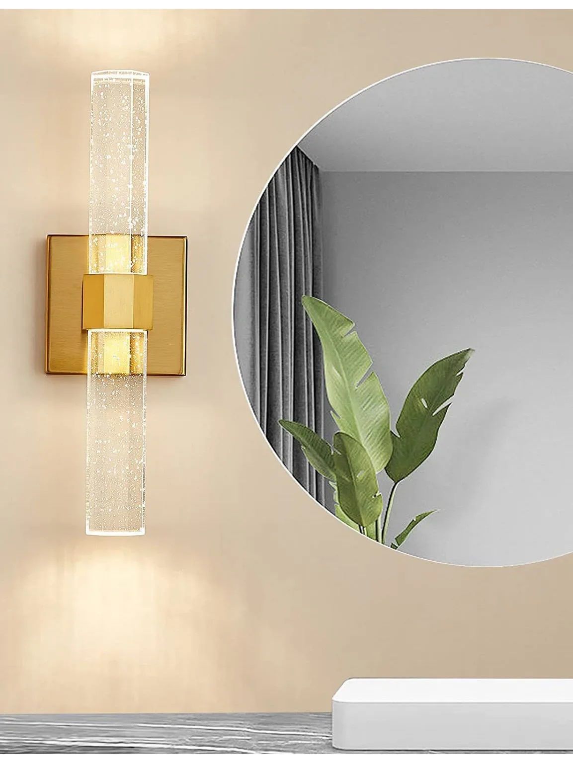 Nowoczesna Kryształowa Lampa Ścienna Essence Kinkiet Glamour - obrazek 3