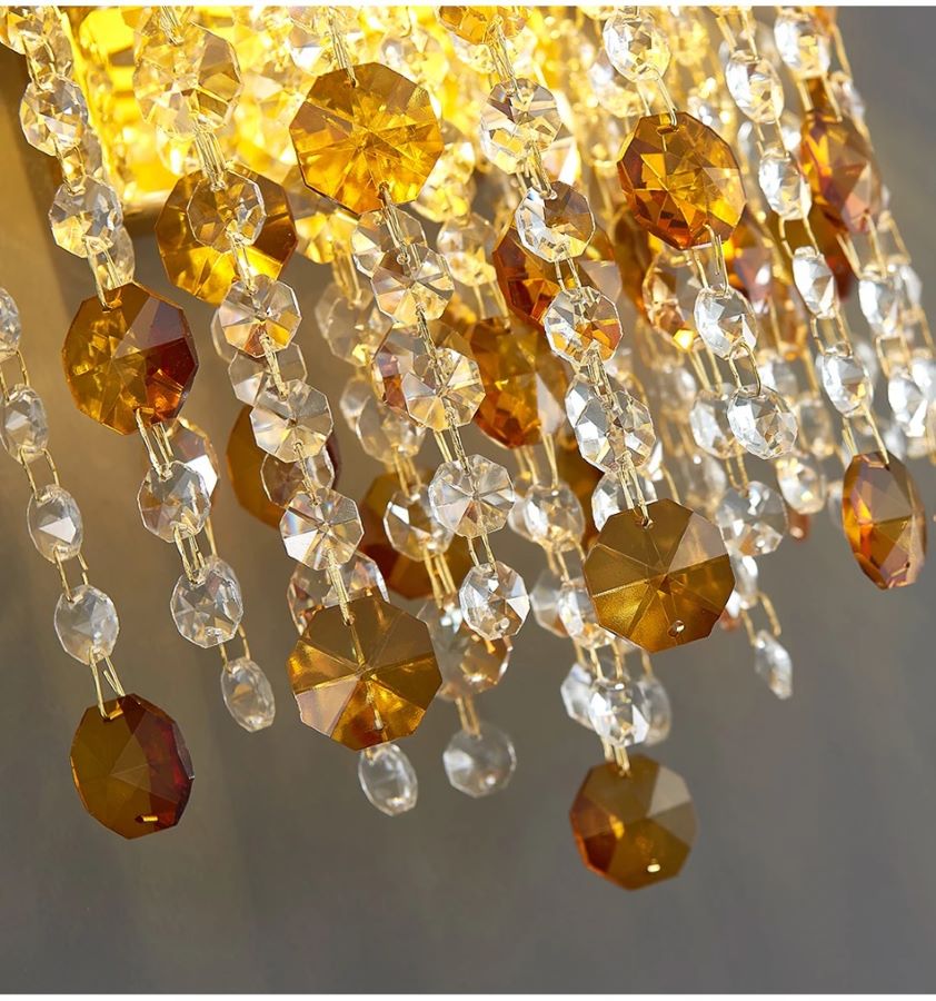 Nowoczesna Kryształowa Lampa Ścienna Masiero Ola Kinkiet Glamour - obrazek 8