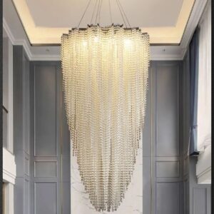 Nowoczesna Kryształowa Lampa Wisząca Niagara Żyrandol Glamour