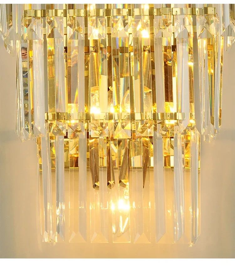 Nowoczesna Kryształowa Lampa Ścienna Lester Kinkiet Glamour - obrazek 15