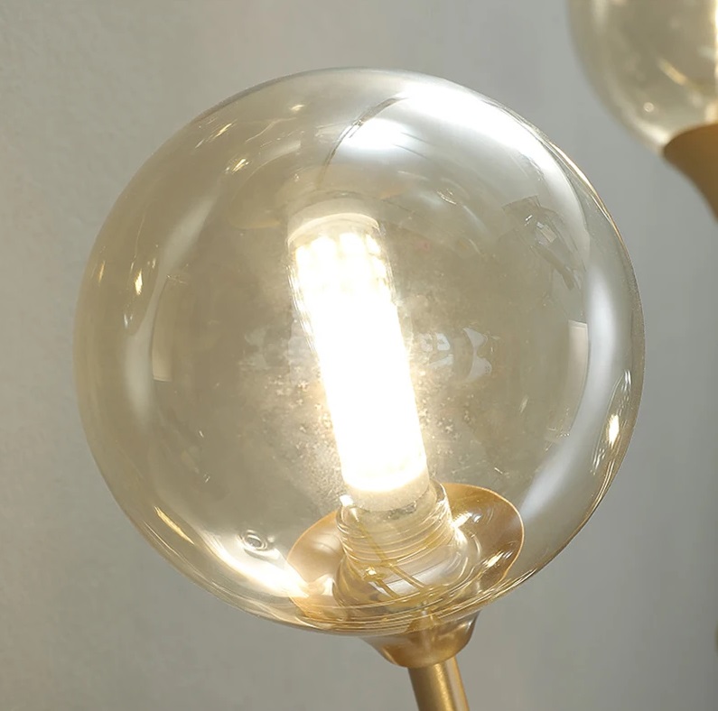 Nowoczesna Szklana Lampa Sufitowa Dallas Żyrandol - obrazek 9