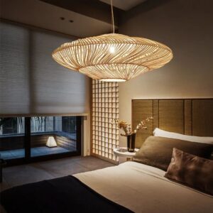 Klasyczna Rattanowa Lampa Wisząca Magali Boho