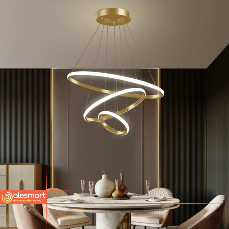 Żyrandol RING LED 2/3/4/5 Zewnętrzne światło nowoczesne - obrazek 3