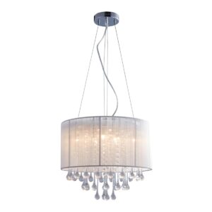 Elegancka Lampa Wisząca Verona LED Glamour Biała