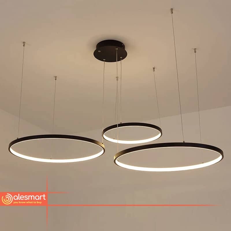 Żyrandol lampa wisząca Ring LED Elegancki - obrazek 4