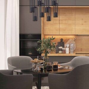 Lampa Wisząca Falcon Czarna Loft Druciana Minimalistyczna