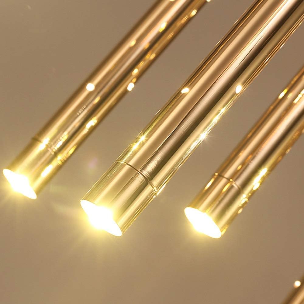 Nowoczesna Lampa Wisząca Hail Żyrandol Tuby Złoty - obrazek 6