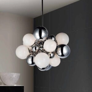 Nowoczesna Lampa Wisząca Noble Glamour Chrom