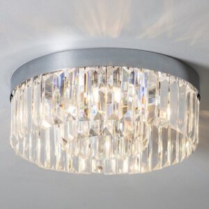 Łazienkowy Plafon Crystal Glamour Chrom IP44