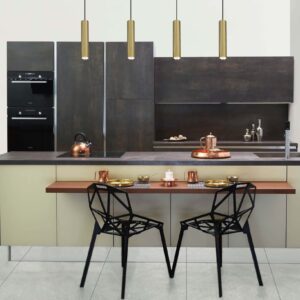 Pojedyncza Lampa Wisząca Golden Tuba Złota