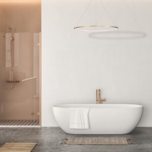 Lampa Wisząca Pierścieniowa Ring Saturn Złoty IP44