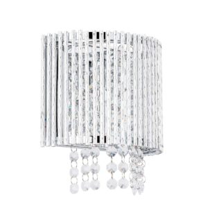 Elegancka Lampa Ścienna Anabella Kinkiet Glamour Srebrna