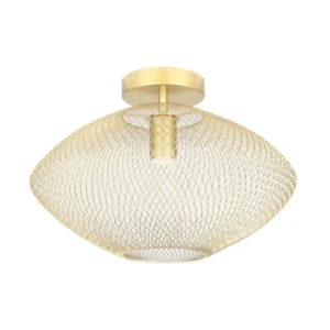 Nowoczesna Lampa Sufitowa Druciana Orion LED Złota