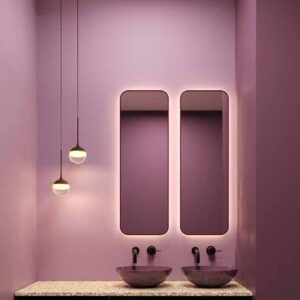 Lampa Wisząca Zoom Szklana Kula IP44 Czarna Loft