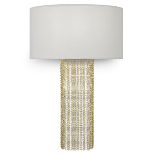 Klasyczna Lampa Ścienna Chain Kinkiet Glamour Złoty