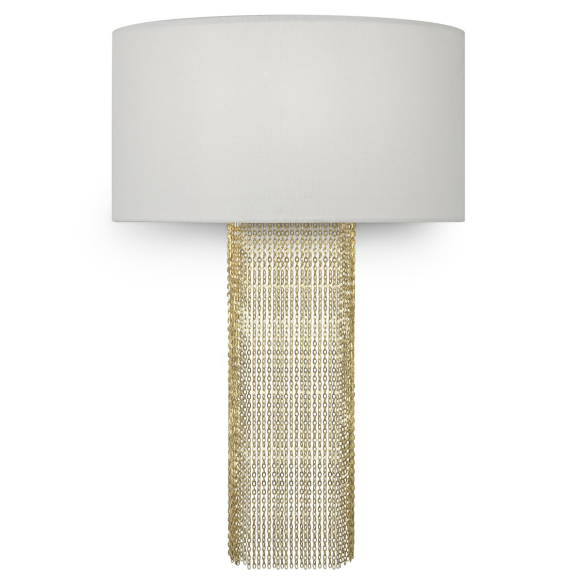 Klasyczna Lampa Ścienna Chain Kinkiet Glamour Złoty