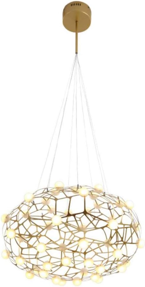 Nowoczesna Lampa Wisząca Mesh Chendelier Żyrandol Złoty - obrazek 8