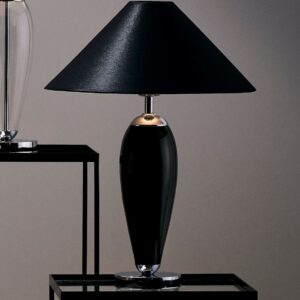Nowoczesna Lampa Stołowa Monk Szklana Czarna