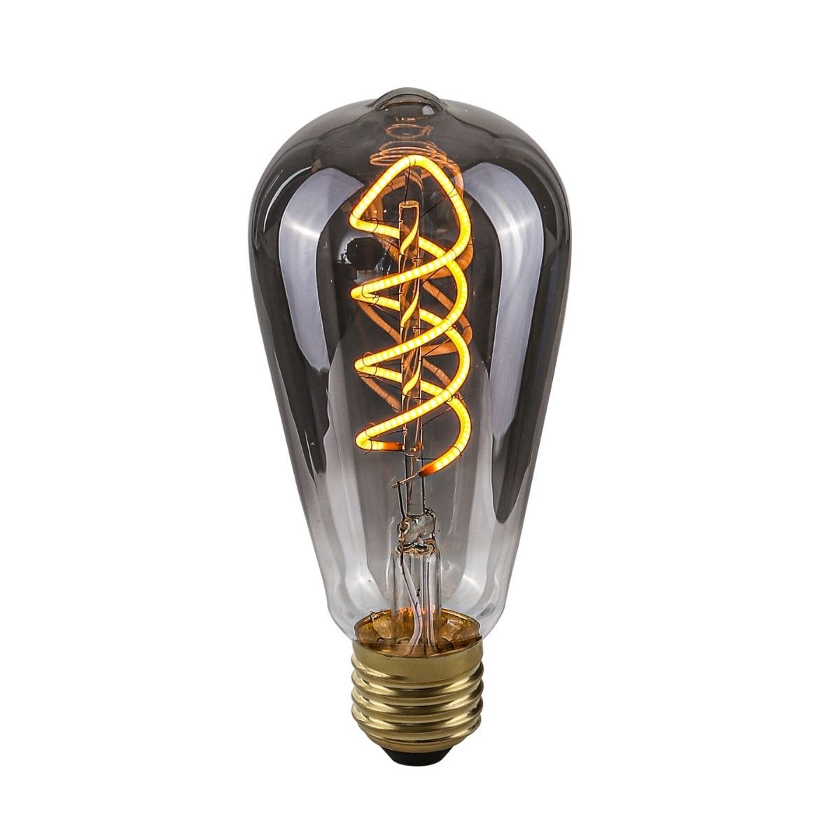 Żarówka LED E27 ST 64 Dekoracyjna Filament 4W Edison Spiral Smoke