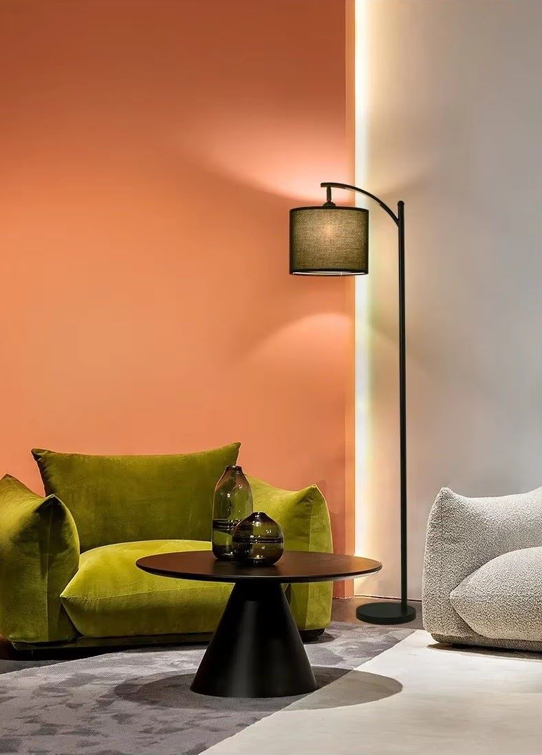 Klasyczna Lampa Podłogowa Preto Z Abażurem