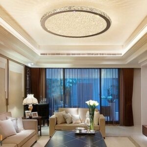 Nowoczesna Lampa Sufitowa Diamond Plafon Glamour Chrom LED