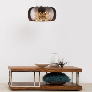 Lampa Wisząca Crystal Żyrandol Glamour Chrom