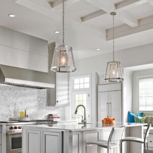 Industrialna Lampa Wisząca Bell Nikiel Loft