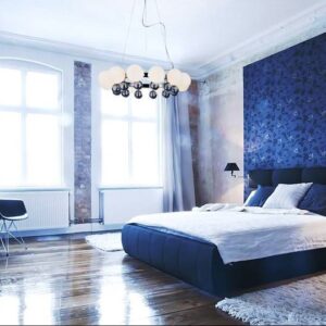 Nowoczesna Lampa Wisząca Balls Żyrandol Szklane Kule Chrom