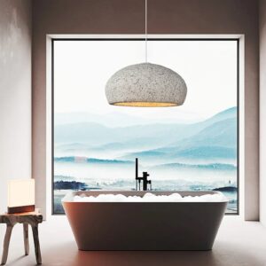 Japońska Lampa Wisząca Wabi-Sabi Granite