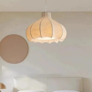 Skandynawska Lampa Wisząca Cocoon Żyrandol Biały